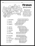 Fireman Word Scramble thumbnail