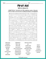 First Aid Word Search Thumbnail