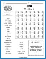 Fish Word Search Thumbnail