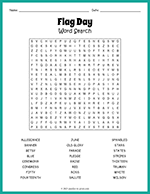 Flag Day Word Search thumbnail