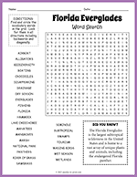 Florida Everglades Word Search thumbnail