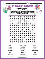 Flower Word Search Thumbnail