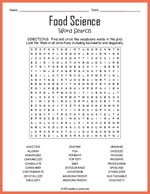 Food Science Word Search Thumbnail