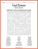 Food Science Word Search Thumbnail