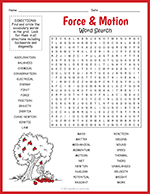 Force and Motion Word Search thumbnail