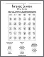 Forensic Science Word Search Thumbnail