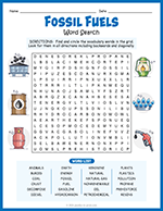 Fossil Fuels Word Search thumbnail
