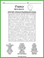 France Word Search Thumbnail