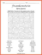Frankenstein Word Search Thumbnail