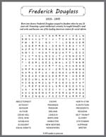 Frederick Douglass Word Search Thumbnail