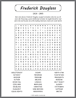 Frederick Douglass Word Search thumbnail