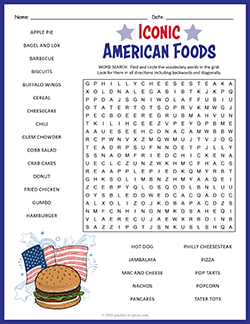 Free Printable Word Search Puzzle Worksheet