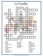 French Family Crossword thumbnail