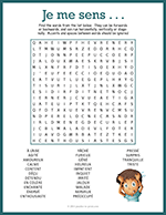 French Feelings Word Search thumbnail
