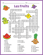 French Fruits Crossword thumbnail