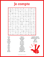 French Numbers Word Search thumbnail