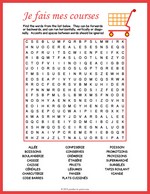 French Supermarket Word Search thumbnail