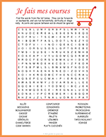 French Supermarket Word Search thumbnail