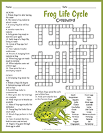 Frog Life Cycle Crossword thumbnail