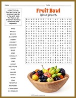 Fruits Word Search Thumbnail