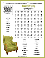 Furniture Word Search thumbnail