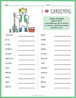 Garden Word Scramble thumbnail