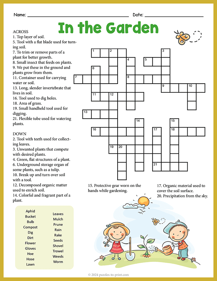 Gardening Crossword