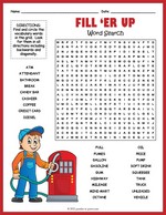 Gas Station Word Search thumbnail
