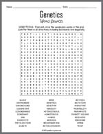 Genetics Word Search Thumbnail