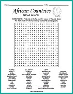 Geography Word Searches Thumbnail