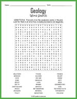 Geology Word Search Thumbnail