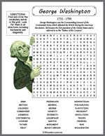 George Washington Word Search Thumbnail