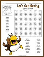 Get Moving Word Search thumbnail
