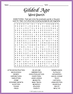 Gilded Age Word Search thumbnail