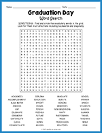Graduation Day Word Search thumbnail