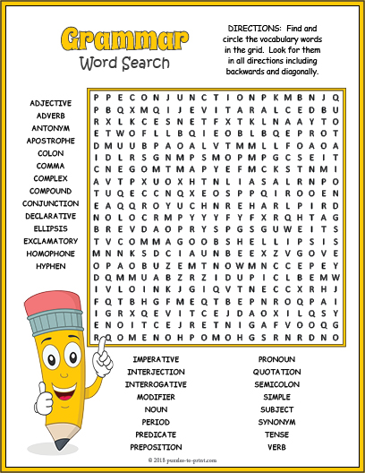 Grammar Puzzle Worksheet Activities