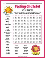 Gratitude Word Search thumbnail