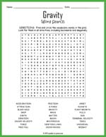 Gravity Word Search Thumbnail