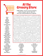 Grocery Store Word Search thumbnail