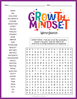 Growth Mindset Word Search thumbnail