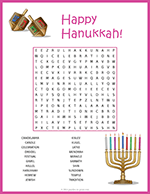 Hanukkah Word Search thumbnail