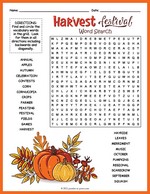 Harvest Festival Word Search thumbnail