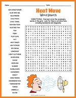 Heat Wave Word Search Thumbnail