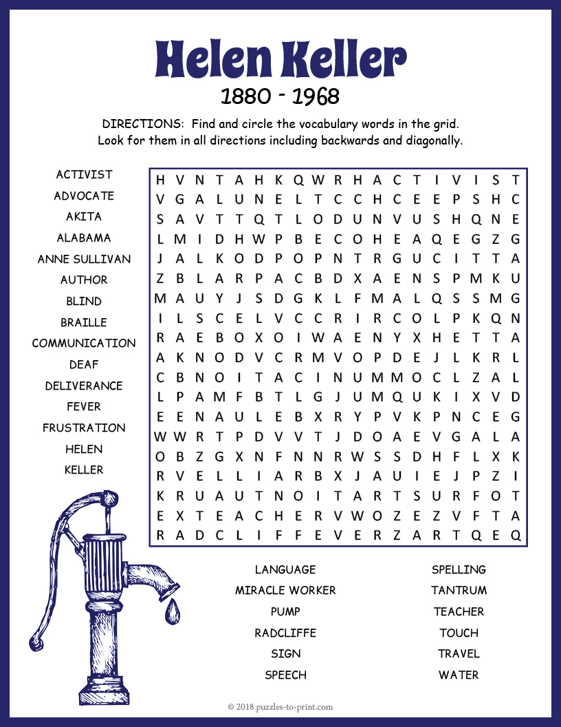 Biographical Puzzle Worksheet Activities