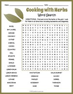 Herbs Word Search thumbnail