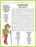 Hiking Word Search thumbnail