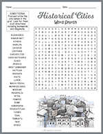 Historical Cities Word Search thumbnail