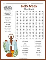 Holy Week Word Search Thumbnail