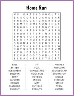 Home Run Word Search thumbnail