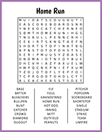 Home Run Word Search thumbnail